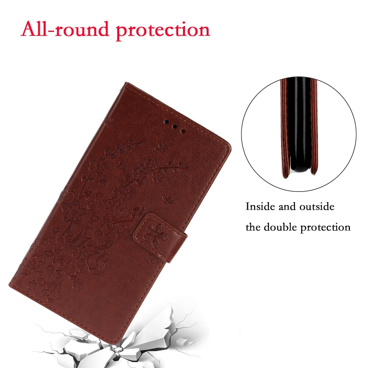 For Redmi Note 8 Pro Plum Blossom Pattern Left and Right Flip Leather Case with Bracket & Card Slot & Wallet & Lanyard