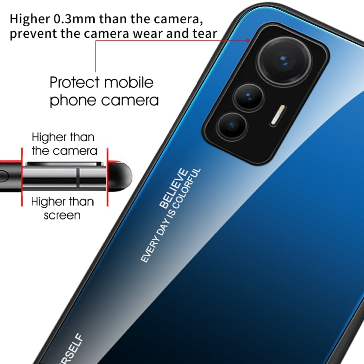 For Xiaomi 12 Lite Gradient Color Glass Case