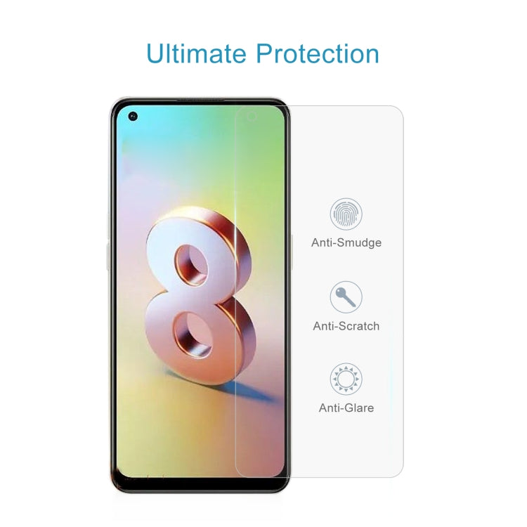 10 PCS 0.26mm 9H 2.5D Tempered Glass Film For OPPO Reno8 4G/Reno8 Z
