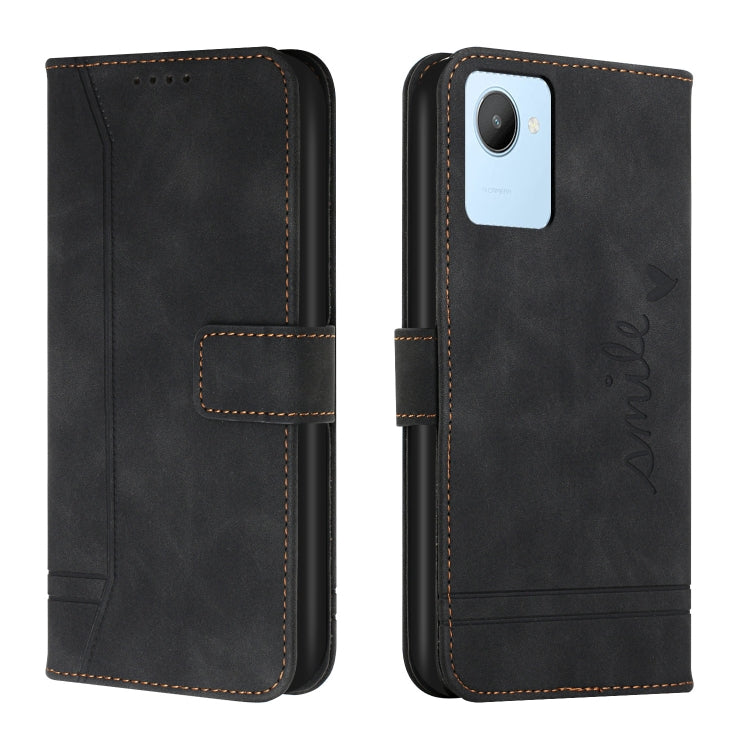 For Realme C30 Retro Skin Feel Horizontal Flip Leather Phone Case