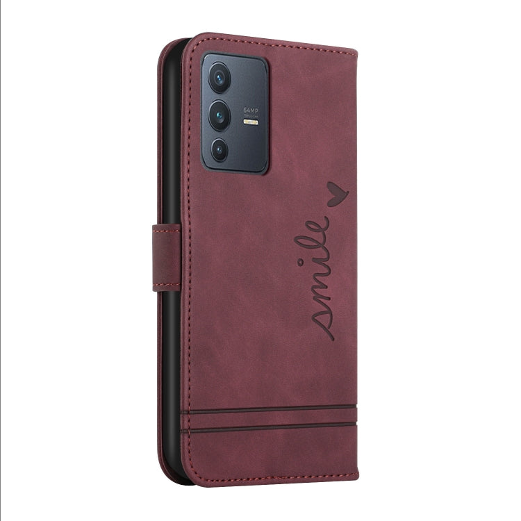 For vivo V23 5G Retro Skin Feel Horizontal Flip Leather Phone Case