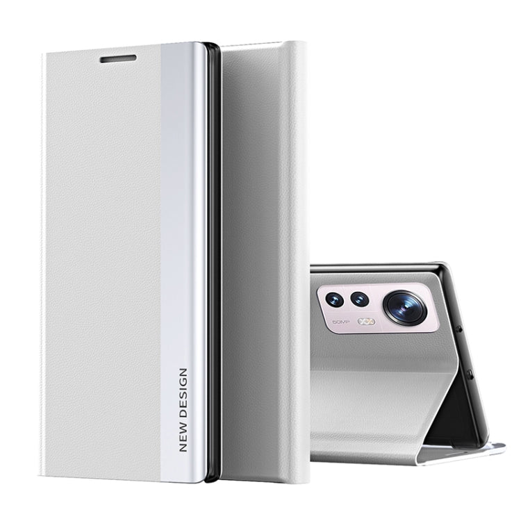 For Xiaomi 12 Lite Side Electroplated Magnetic Leather Phone Case with Holder
