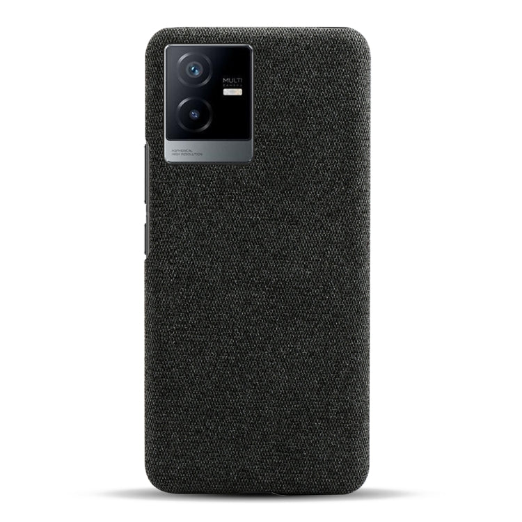 For vivo T2x Cloth Coated Hard Plastic Phone Case