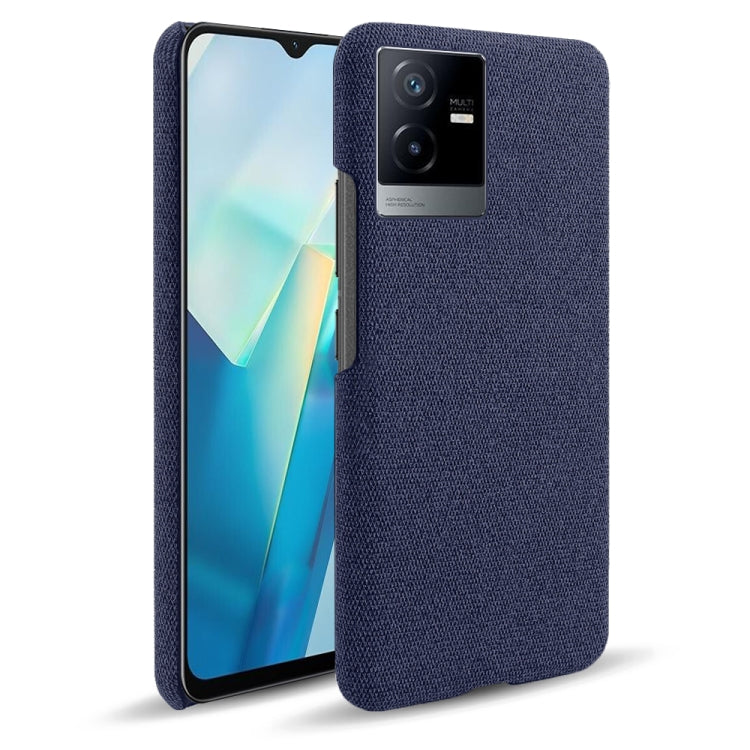 For vivo T2x Cloth Coated Hard Plastic Phone Case