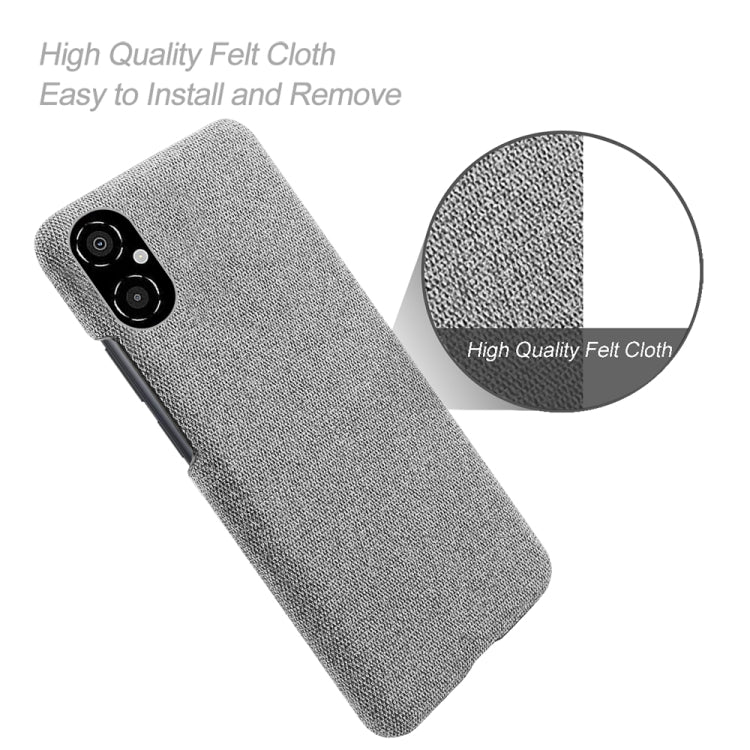 For Xiaomi Poco M4 5G Cloth Coated Hard Plastic Phone Case