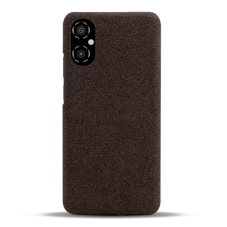 For Xiaomi Poco M4 5G Cloth Coated Hard Plastic Phone Case