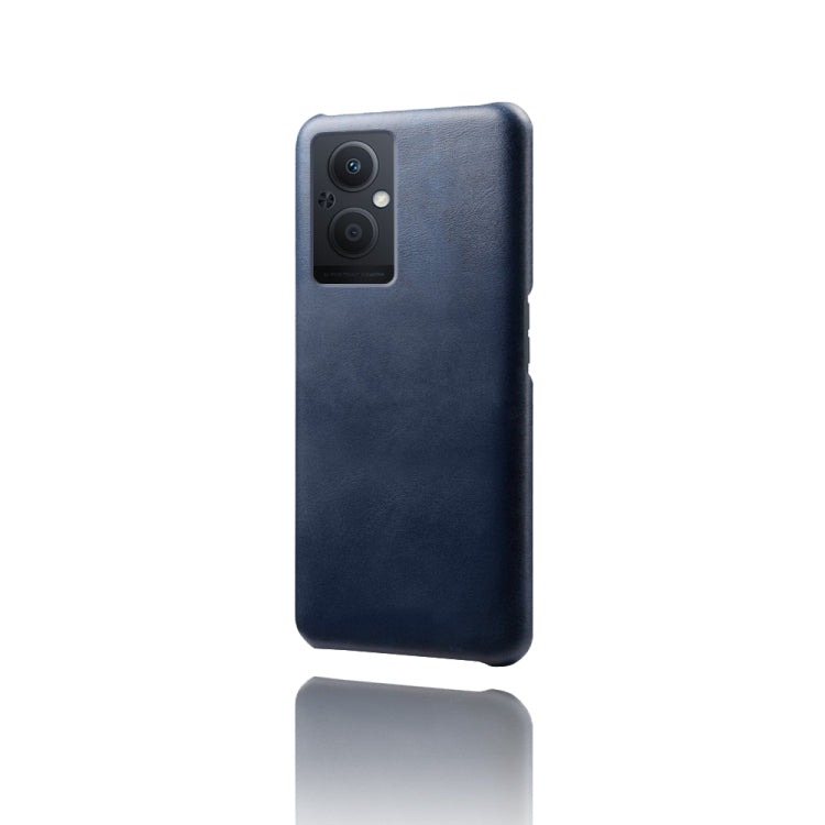 For OPPO Reno8 Lite Calf Texture PC + PU Phone Case