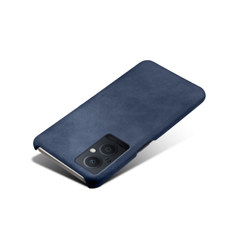 For OPPO Reno8 Lite Calf Texture PC + PU Phone Case