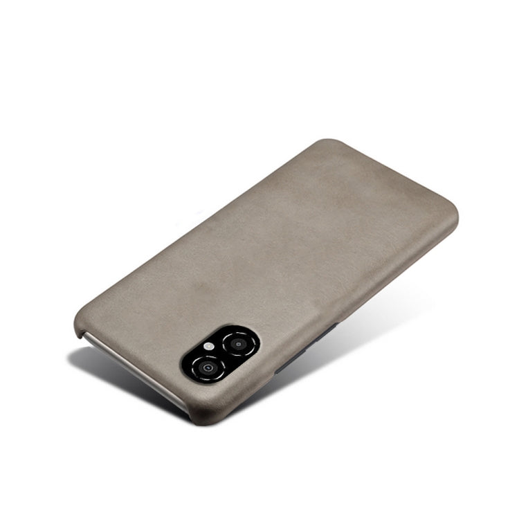 For Xiaomi Poco M4 5G Calf Texture PC + PU Phone Case