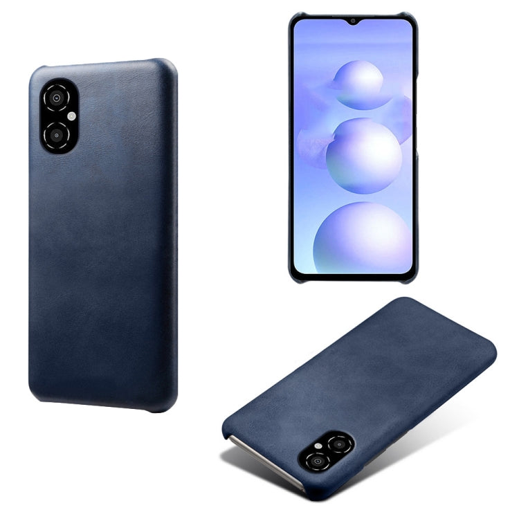 For Xiaomi Poco M4 5G Calf Texture PC + PU Phone Case