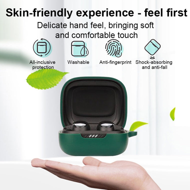 Silicone Bluetooth Earphone Case with Carabiner For JBL Live Pro 2