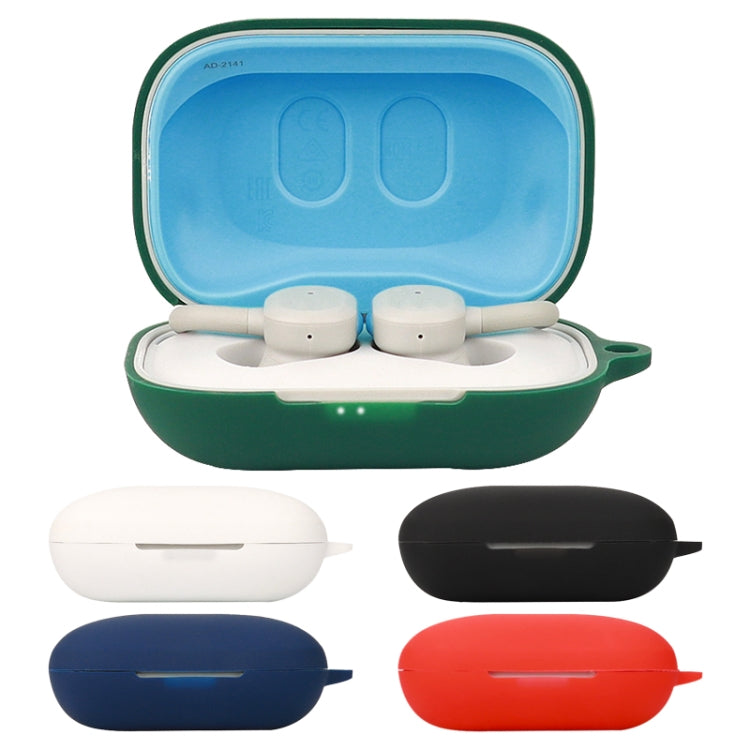 Pure Color Bluetooth Earphone Silicone Protective Case with Carabiner For Skullcandy Push Active