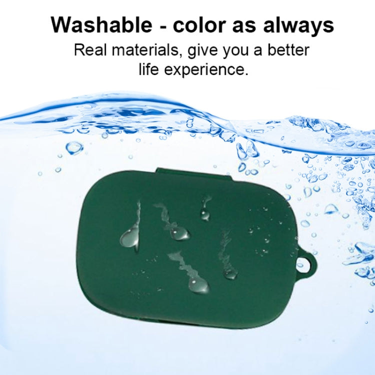 Pure Color Bluetooth Earphone Silicone Protective Case with Carabiner For Skullcandy Push Active
