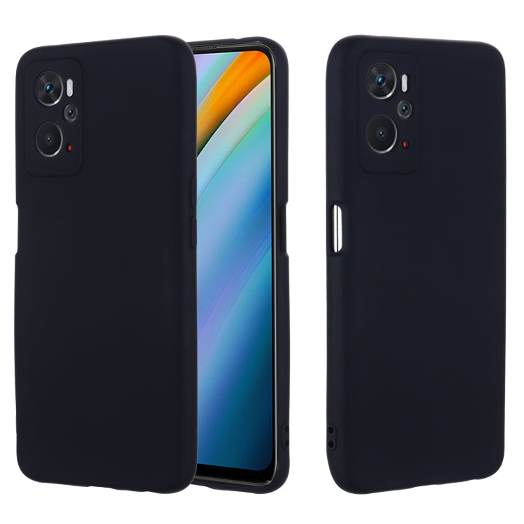 For OPPO K10 4G Pure Color Liquid Silicone Shockproof Full Coverage Phone Case