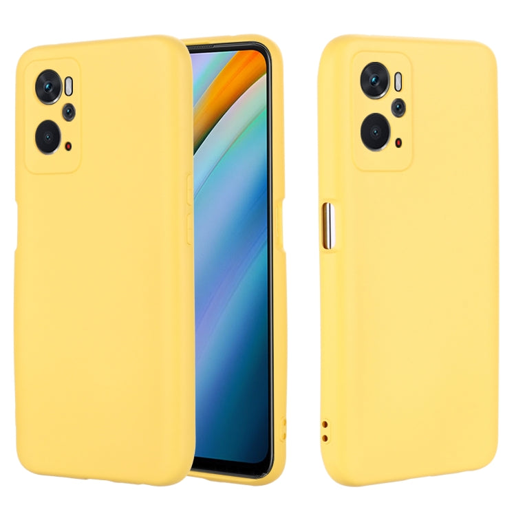 For OPPO K10 4G Pure Color Liquid Silicone Shockproof Full Coverage Phone Case