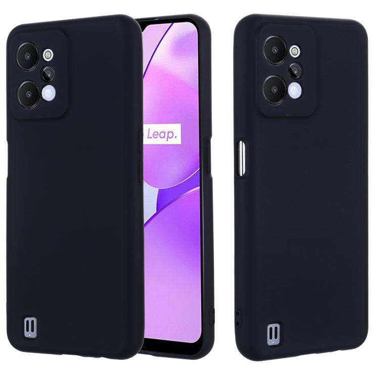 For Realme C31 4G Pure Color Liquid Silicone Shockproof Full Coverage Phone Case