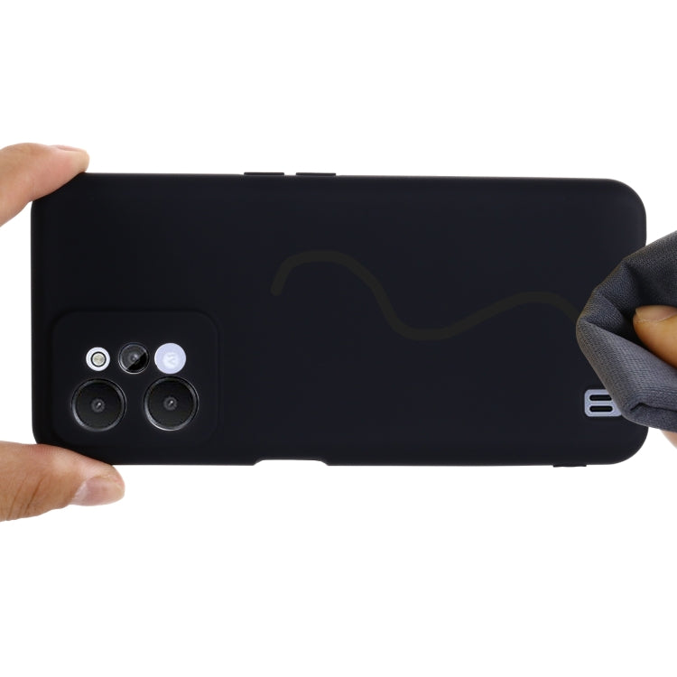 For Realme C31 4G Pure Color Liquid Silicone Shockproof Full Coverage Phone Case