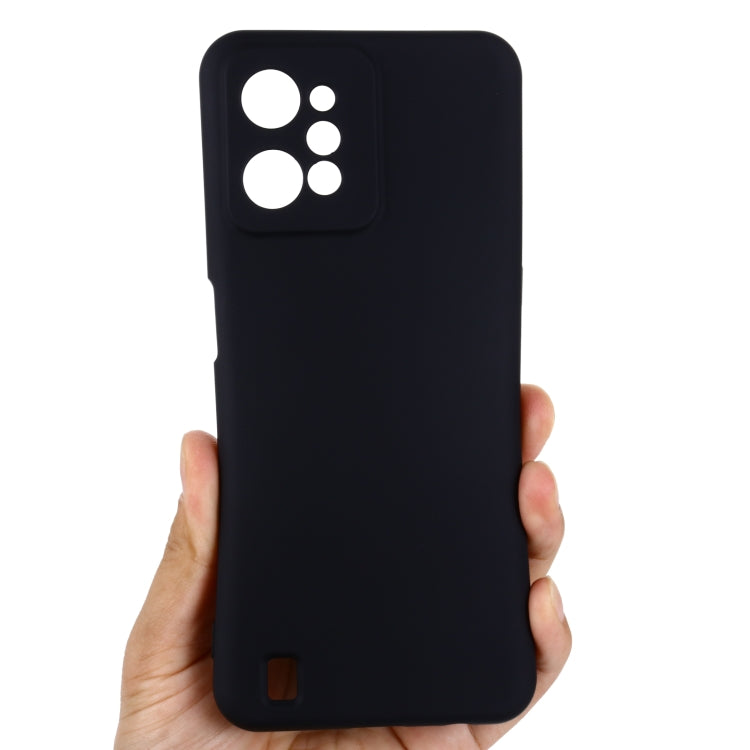 For Realme C31 4G Pure Color Liquid Silicone Shockproof Full Coverage Phone Case