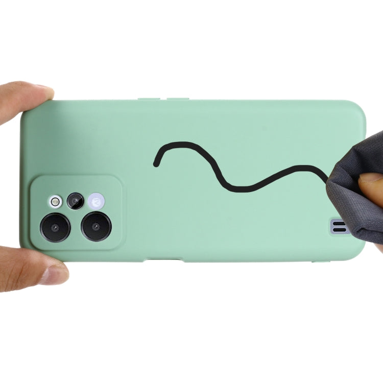 For Realme C31 4G Pure Color Liquid Silicone Shockproof Full Coverage Phone Case