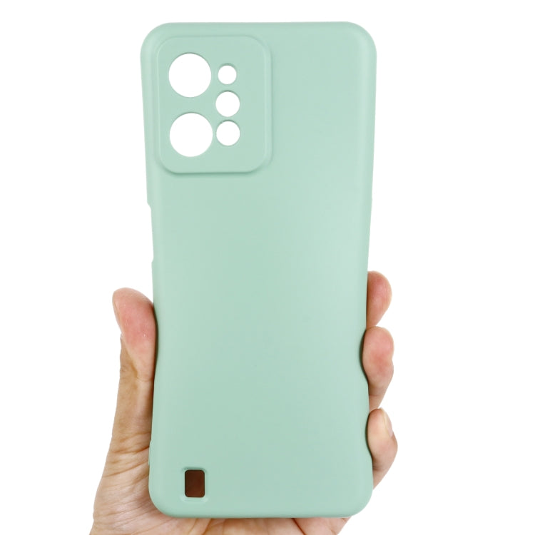 For Realme C31 4G Pure Color Liquid Silicone Shockproof Full Coverage Phone Case