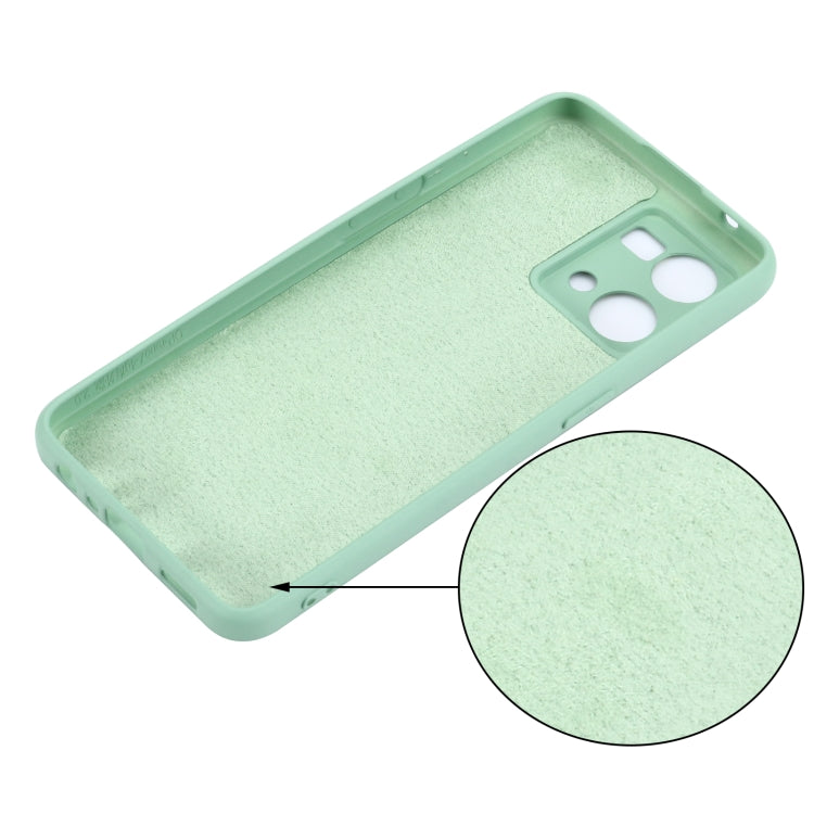 For OPPO Reno 7 4G Global/F21 Pro 4G Pure Color Liquid Silicone Shockproof Full Coverage Phone Case