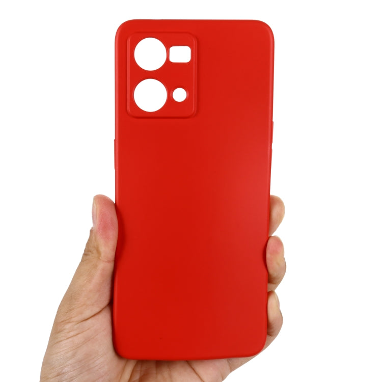 For OPPO Reno 7 4G Global/F21 Pro 4G Pure Color Liquid Silicone Shockproof Full Coverage Phone Case