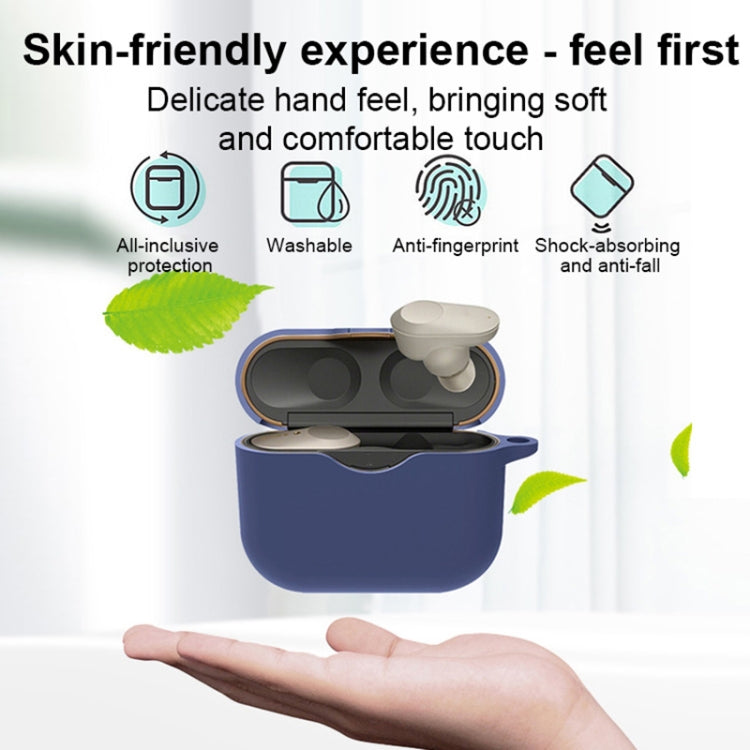 Earphone Silicone Protective Cover With Carabiner For Sony WF-1000XM3