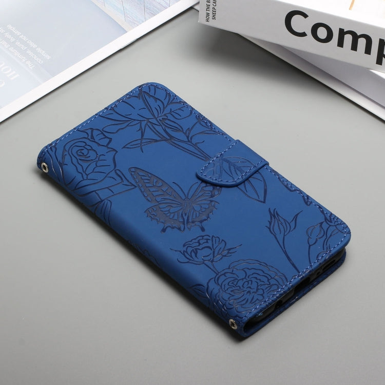 For OPPO Reno8 5G HT03 Skin Feel Butterfly Embossed Flip Leather Phone Case