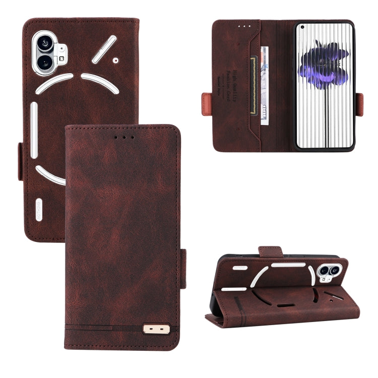 For Nothing Phone 1 Magnetic Clasp Flip Leather Phone Case