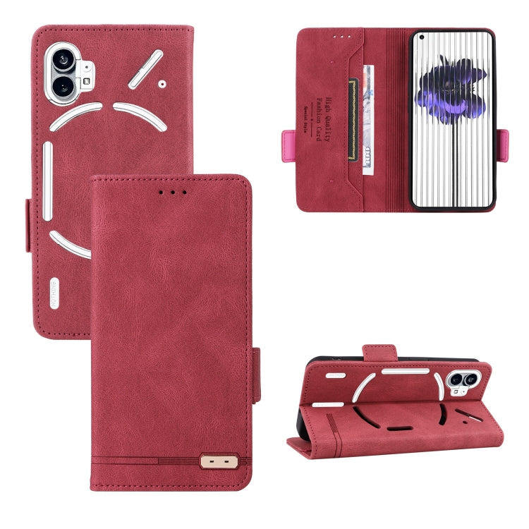 For Nothing Phone 1 Magnetic Clasp Flip Leather Phone Case