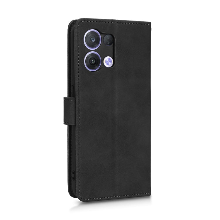 For OPPO Reno8 5G Skin Feel Magnetic Flip Leather Phone Case