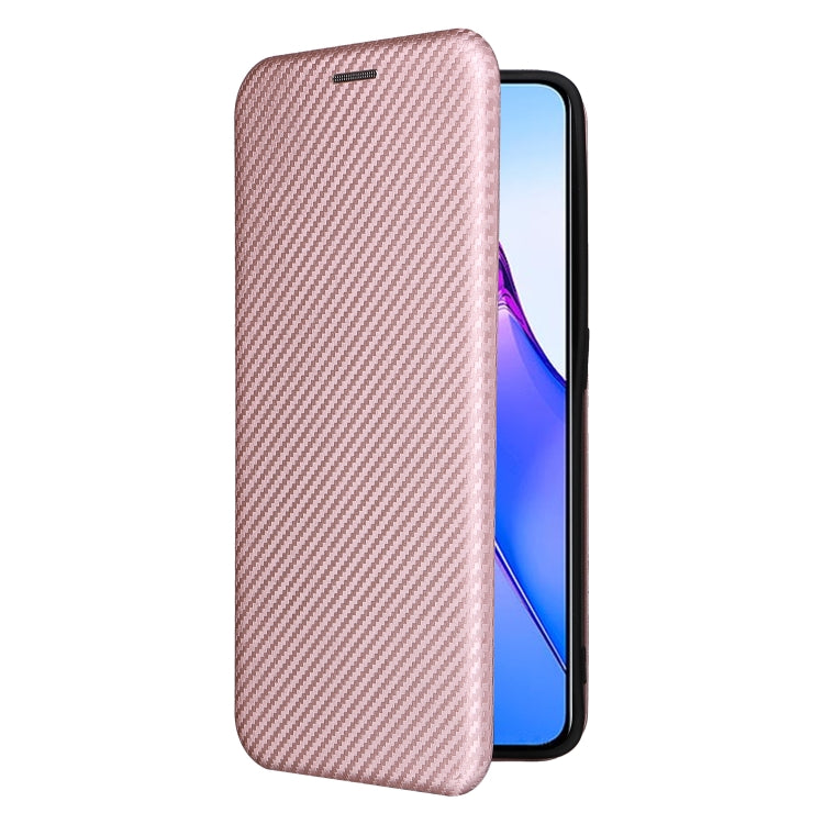 For OPPO Reno8 Pro / Reno8 Pro+ Carbon Fiber Texture Flip Leather Phone Case