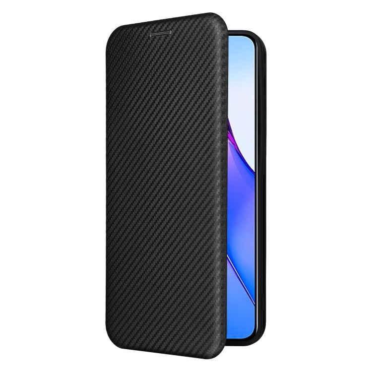 For OPPO Reno8 Pro / Reno8 Pro+ Carbon Fiber Texture Flip Leather Phone Case