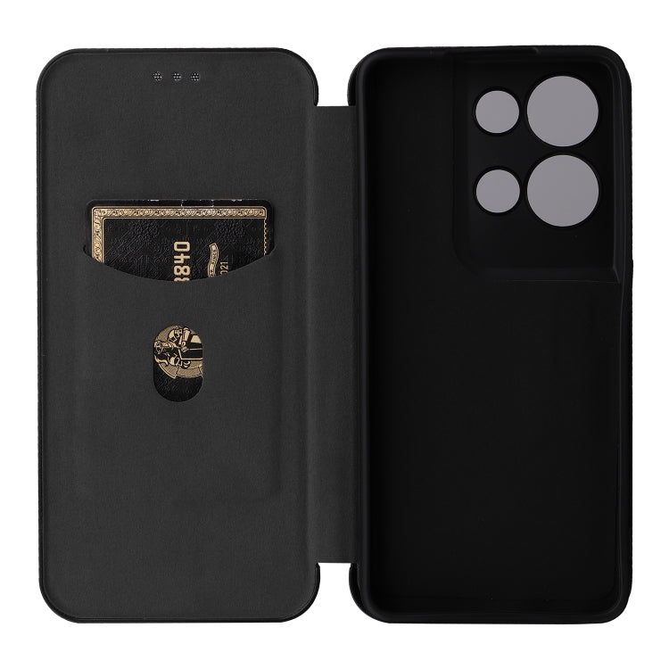 For OPPO Reno8 Pro / Reno8 Pro+ Carbon Fiber Texture Flip Leather Phone Case