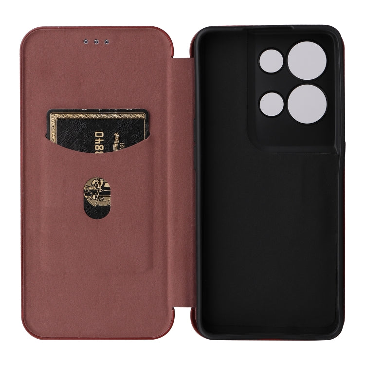 For OPPO Reno8 Pro / Reno8 Pro+ Carbon Fiber Texture Flip Leather Phone Case