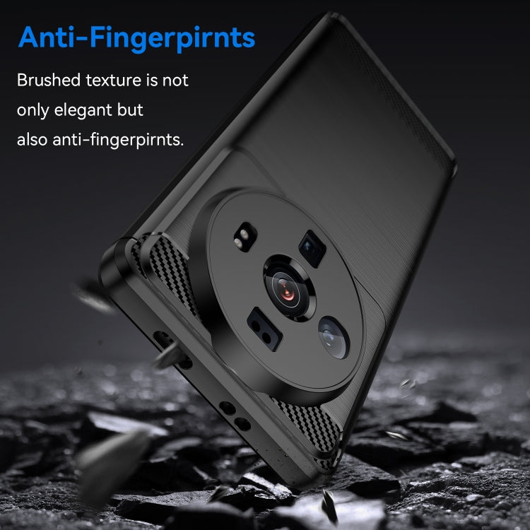 For Xiaomi 12S Ultra Brushed Texture Carbon Fiber TPU Case