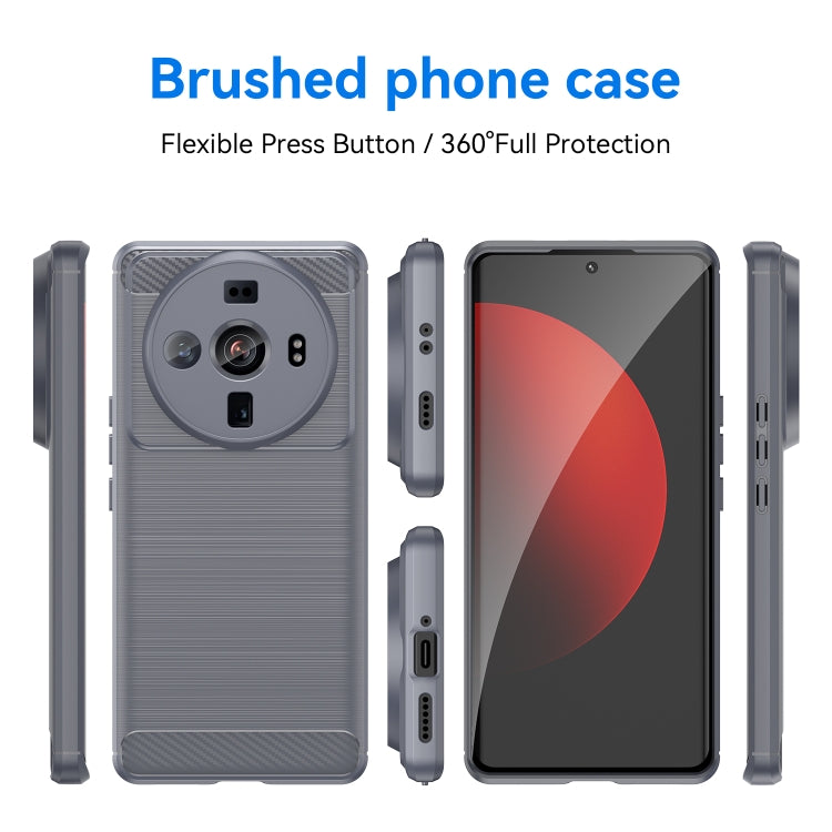 For Xiaomi 12S Ultra Brushed Texture Carbon Fiber TPU Case