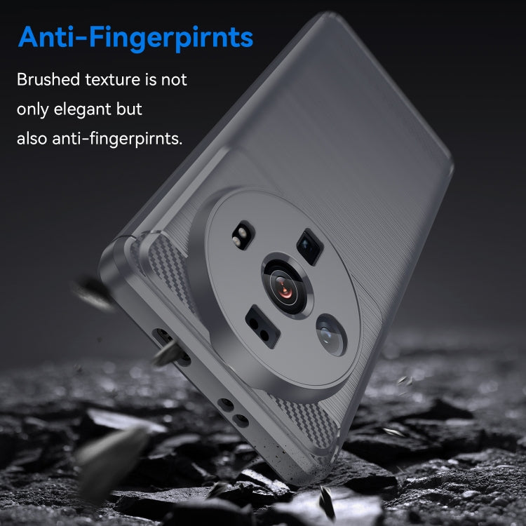 For Xiaomi 12S Ultra Brushed Texture Carbon Fiber TPU Case