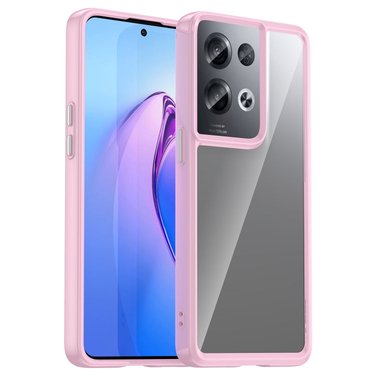 For OPPO Reno8 Pro India Colorful Series Acrylic + TPU Phone Case