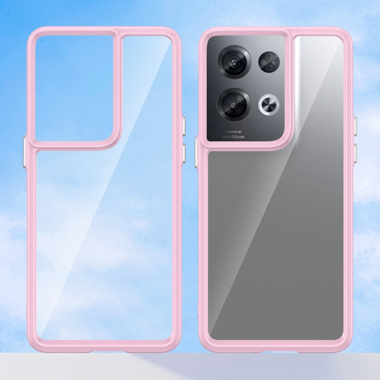 For OPPO Reno8 Pro India Colorful Series Acrylic + TPU Phone Case