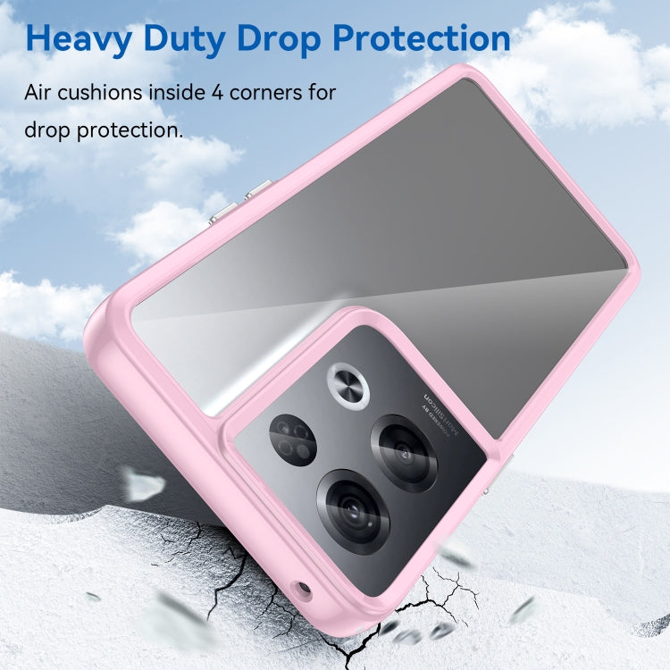 For OPPO Reno8 Pro India Colorful Series Acrylic + TPU Phone Case