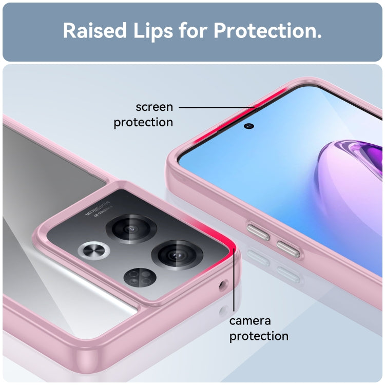 For OPPO Reno8 Pro India Colorful Series Acrylic + TPU Phone Case