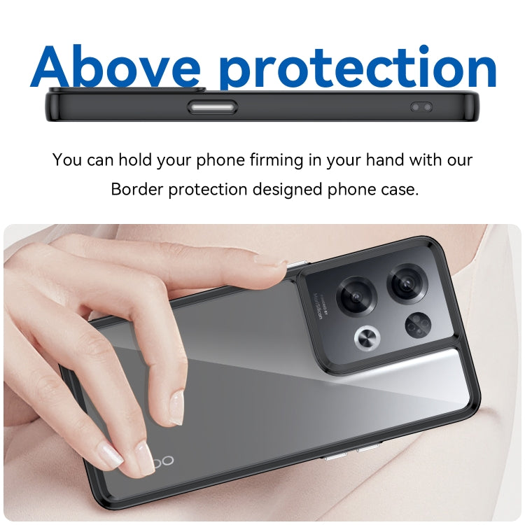 For OPPO Reno8 Pro India Colorful Series Acrylic + TPU Phone Case