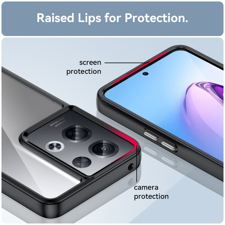 For OPPO Reno8 Pro India Colorful Series Acrylic + TPU Phone Case