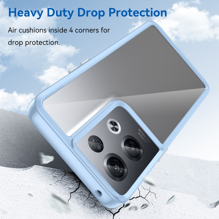 For OPPO Reno8 Pro India Colorful Series Acrylic + TPU Phone Case