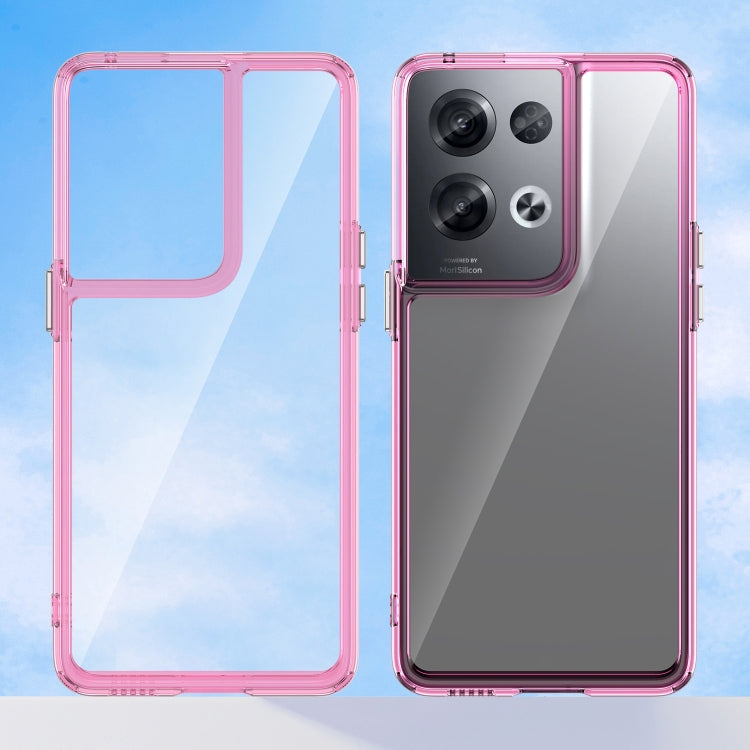 For OPPO Reno8 Pro India Colorful Series Acrylic + TPU Phone Case