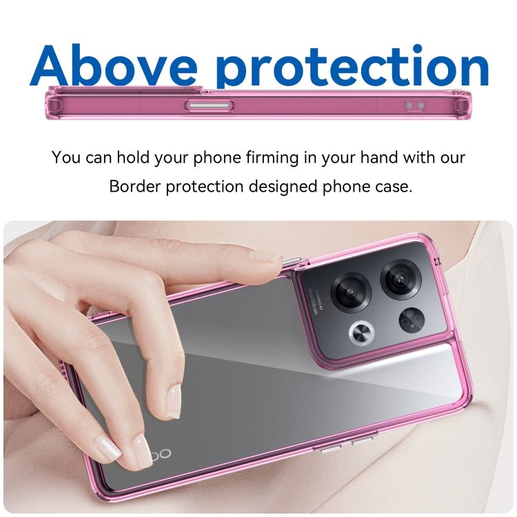 For OPPO Reno8 Pro India Colorful Series Acrylic + TPU Phone Case