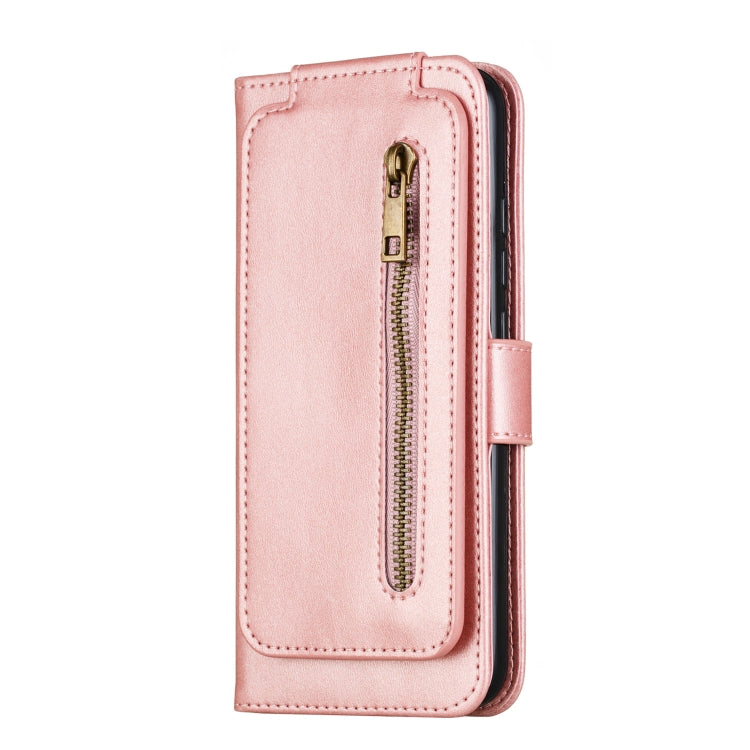 For Xiaomi Mi CC9e Nine Card Zipper Bag Horizontal Flip Leather Case With Holder & Card Slots & Frame