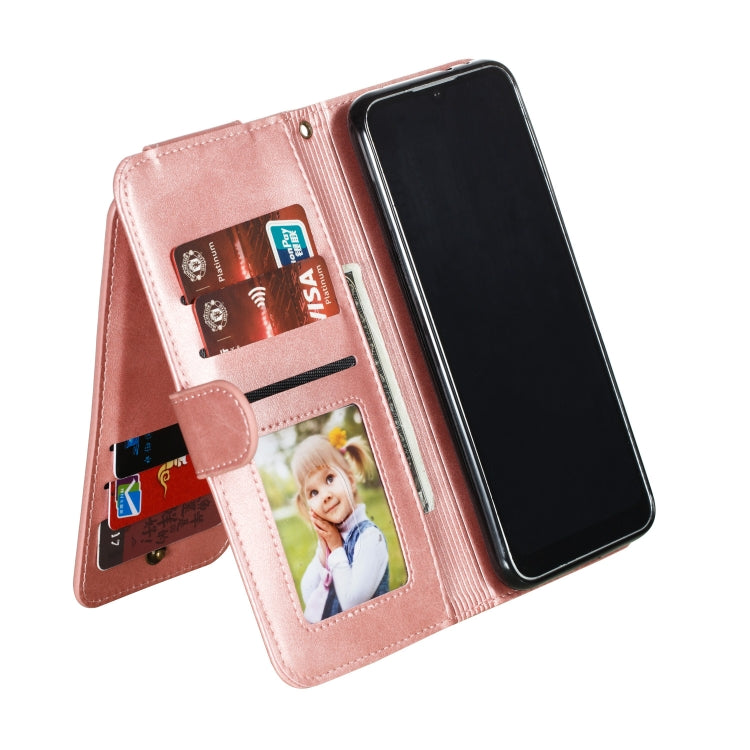 For Xiaomi Mi CC9e Nine Card Zipper Bag Horizontal Flip Leather Case With Holder & Card Slots & Frame