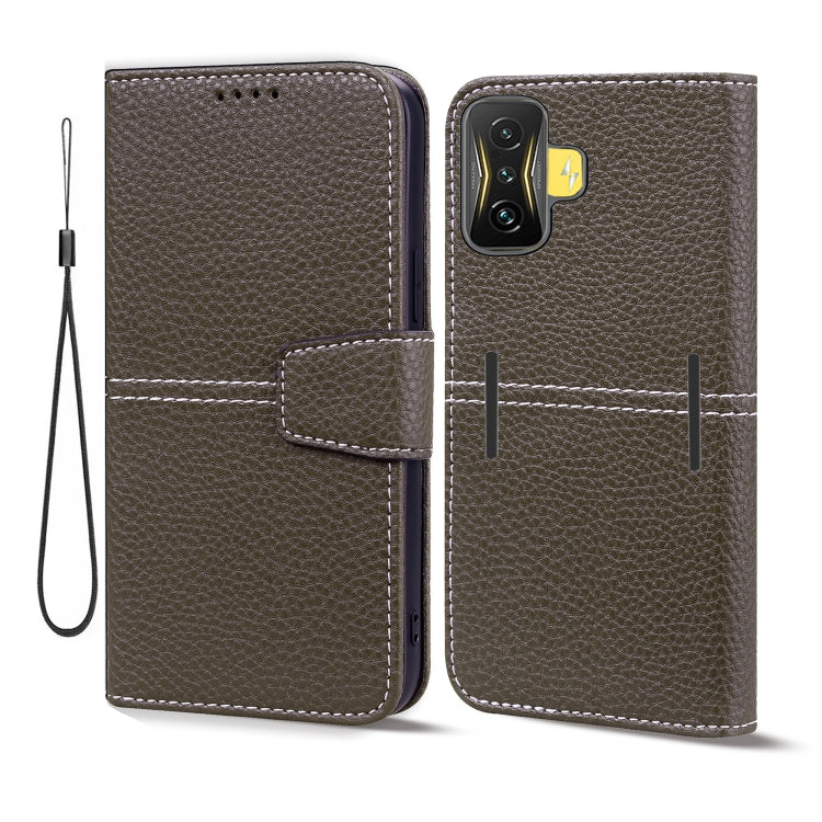 For Xiaomi Poco F4 GT Litchi RFID Leather Phone Case